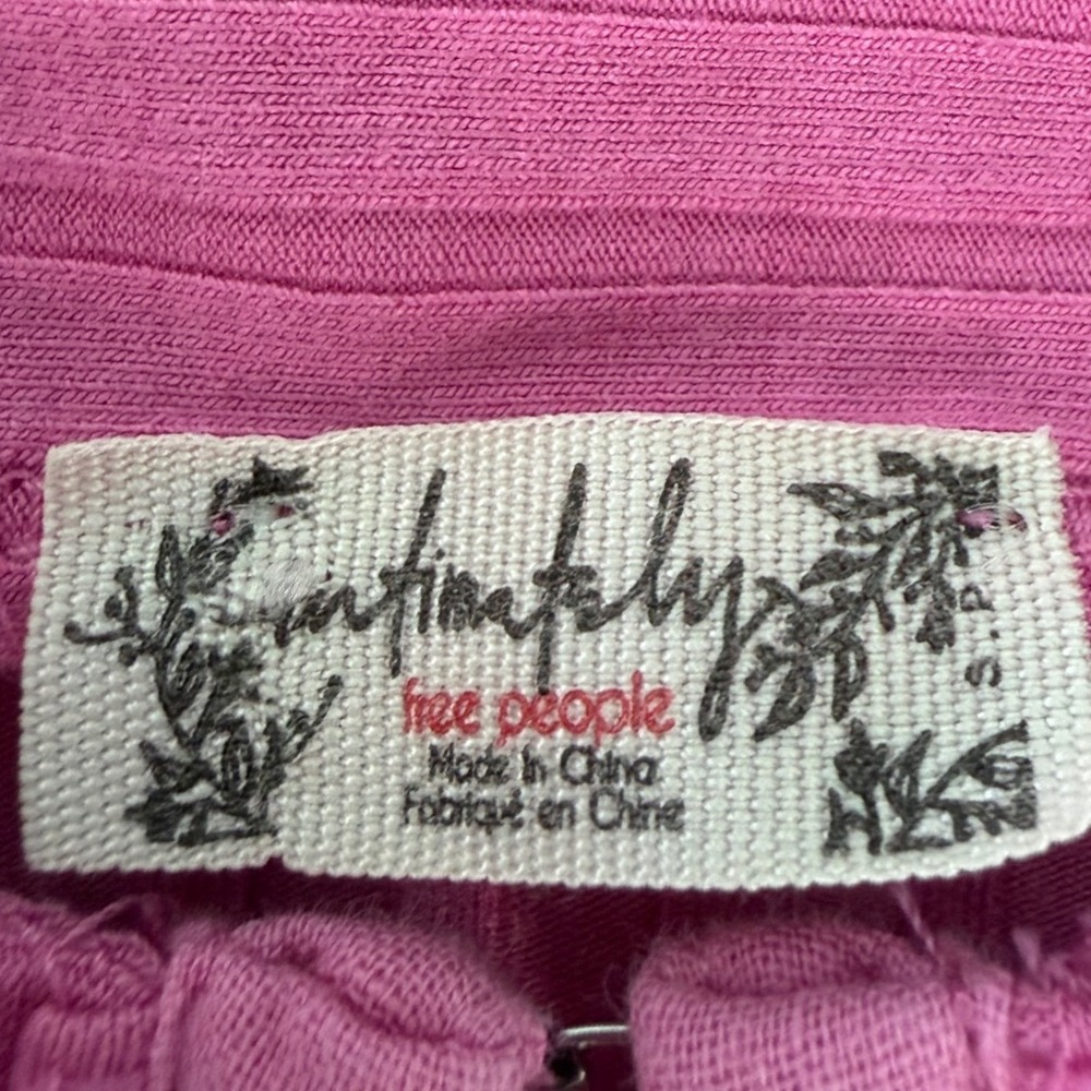 Free People sz S Intimately Serenity Pink Sweetheart Corset Layering Romantic - Picture 9 of 10